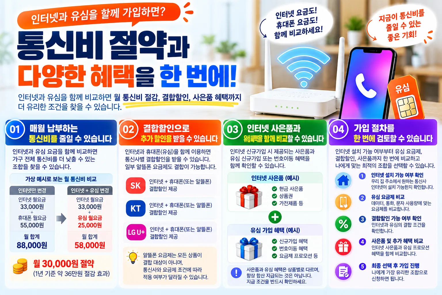 인터넷과 유심, 통신비 절약 가이드