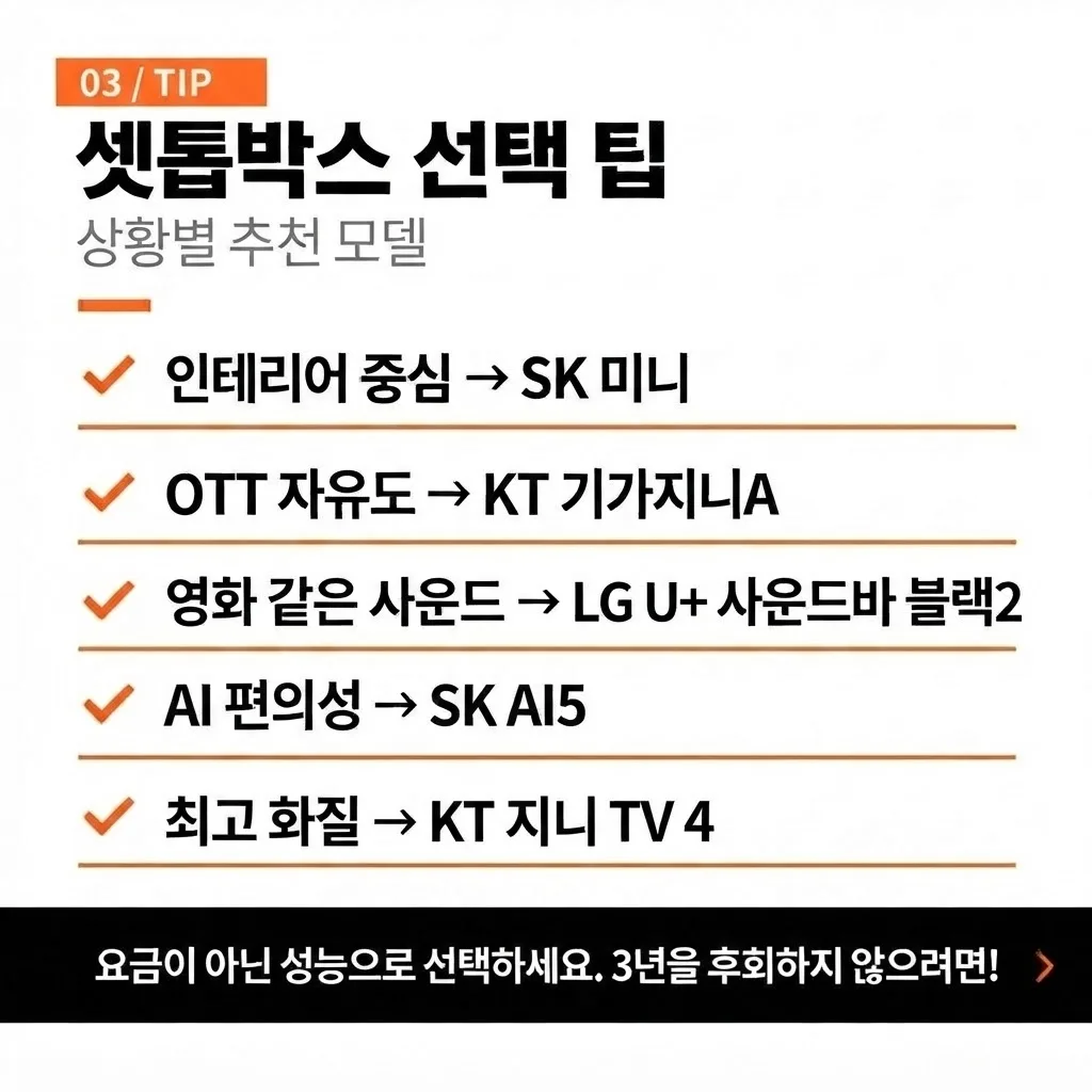 통신사별 셋톱박스 종류 비교: SK, KT, LG U+ 기본·프리미엄 모델 차이 글 속 참고 이미지 4/4