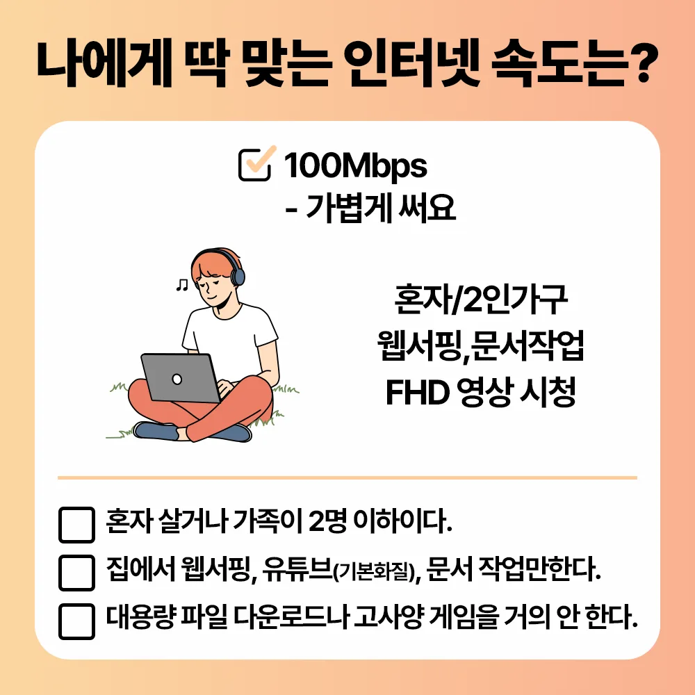 인터넷 속도 100M·500M·1G 차이, 이렇게 고르세요. 글 속 참고 이미지 1/4
