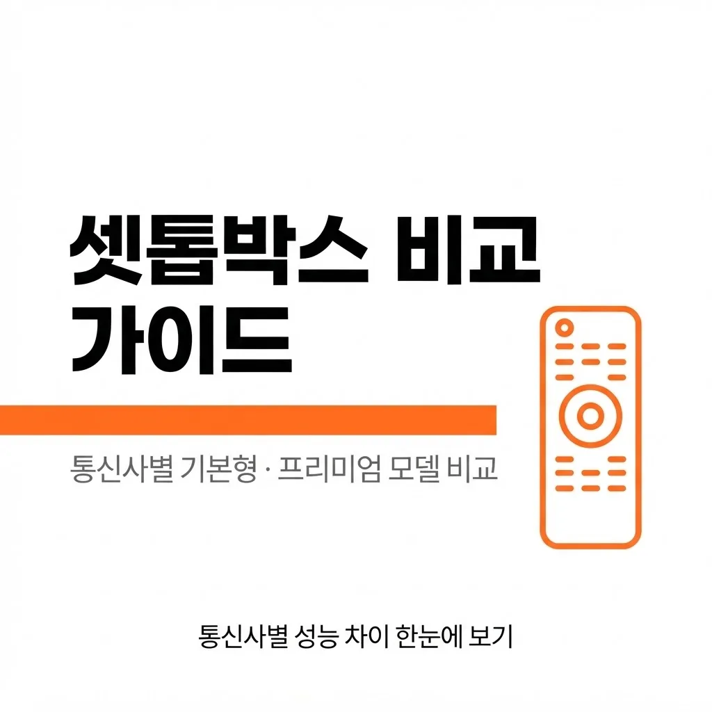 통신사별 셋톱박스 종류 비교: SK, KT, LG U+ 기본·프리미엄 모델 차이 글 속 참고 이미지 1/4