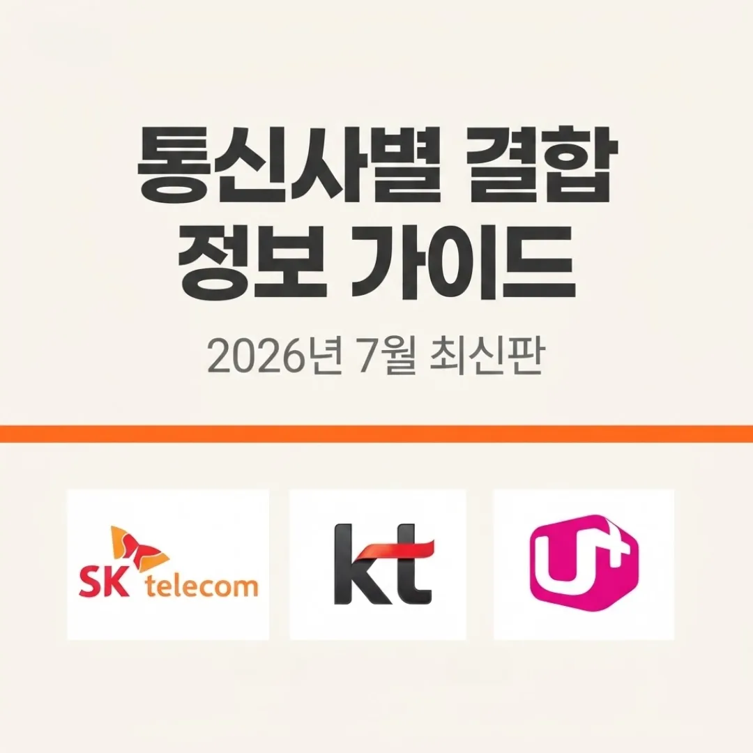 통신사별 결합 정보 가이드 글 속 참고 이미지 1/4