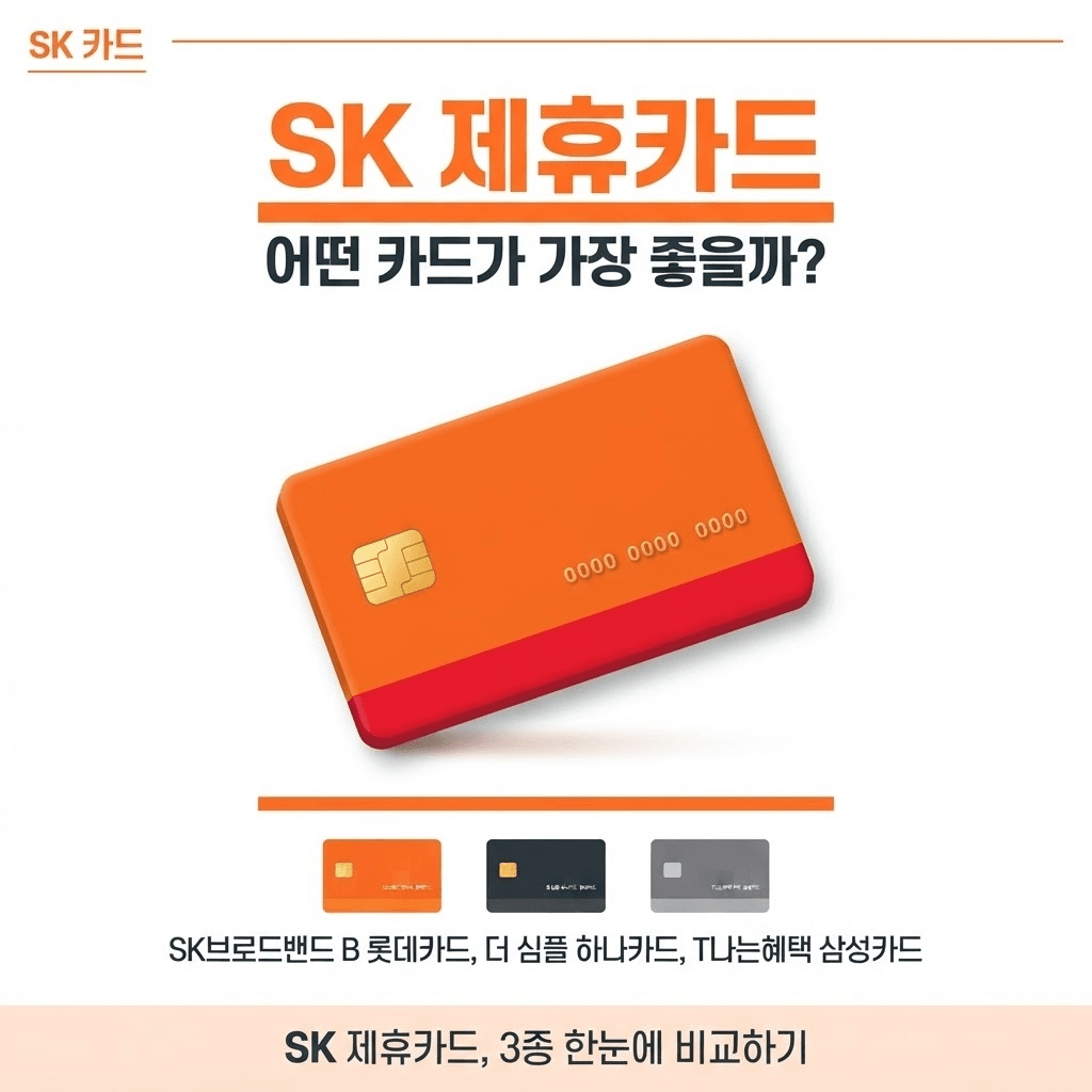 SK 인터넷 제휴카드 비교 – 전월실적별 할인액과 3년 절약금액 총정리 관련 이미지