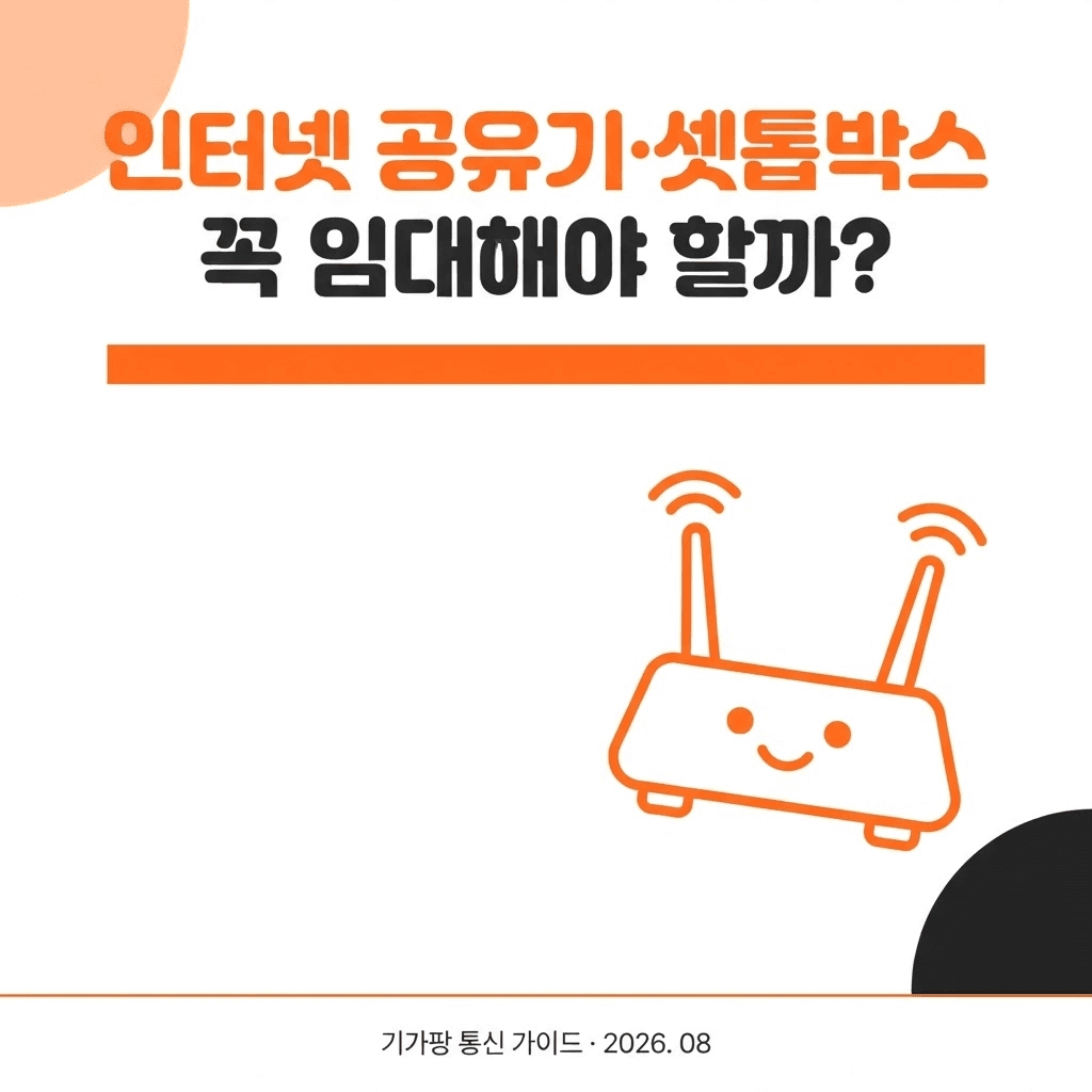 인터넷 공유기·셋톱박스 꼭 임대해야 할까? 임대료 아끼는 방법과 무료 조건 관련 이미지
