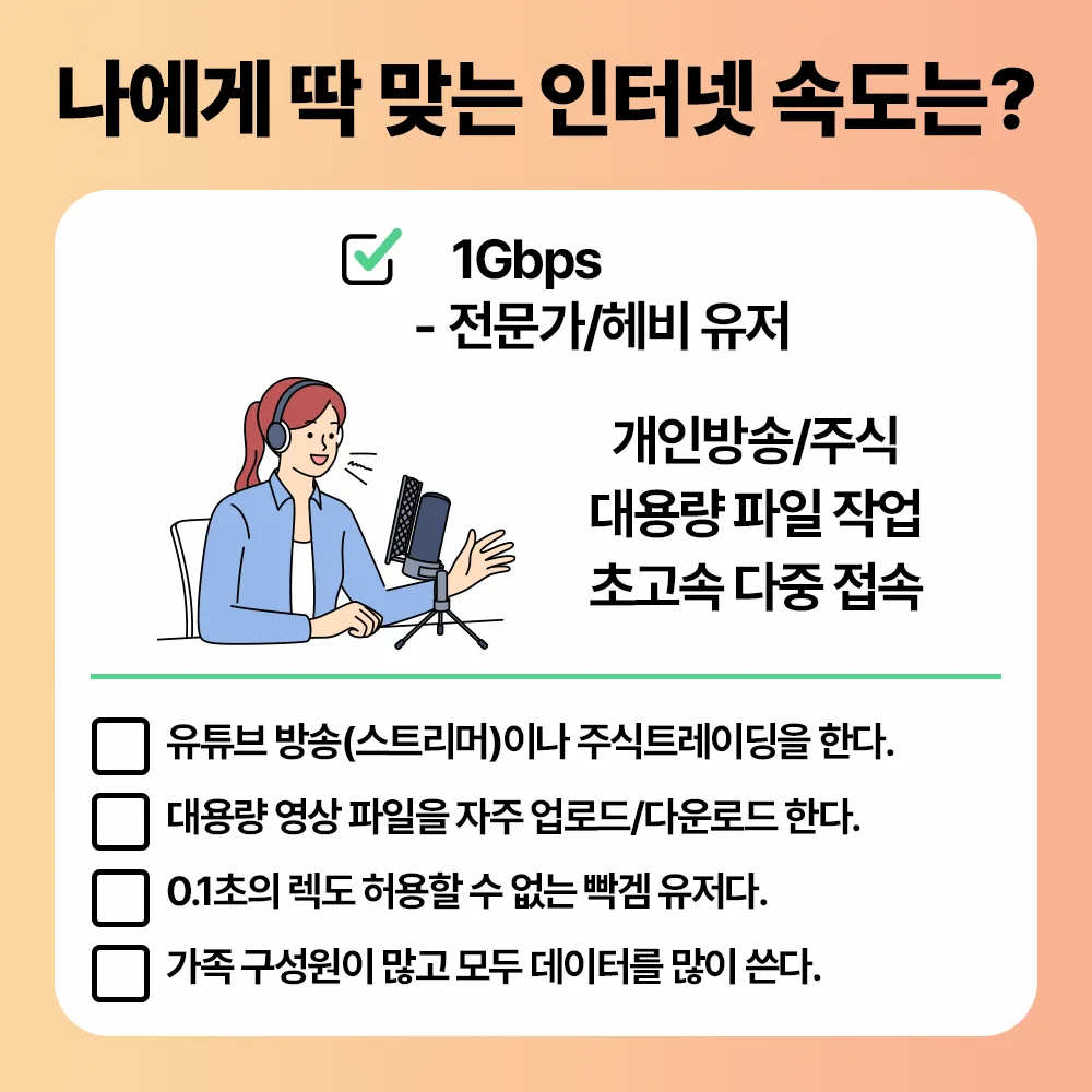 인터넷 속도 100M·500M·1G 차이, 이렇게 고르세요. 글 속 참고 이미지 3/4