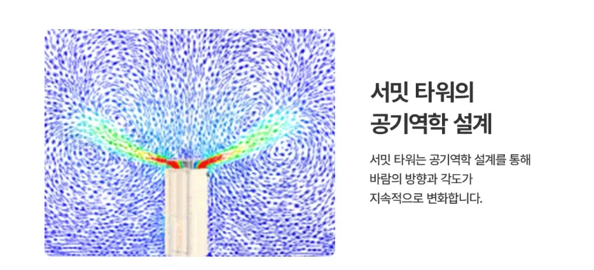 청호나이스 공기청정기 서밋 타워 (베이지/브라운) 상세 4