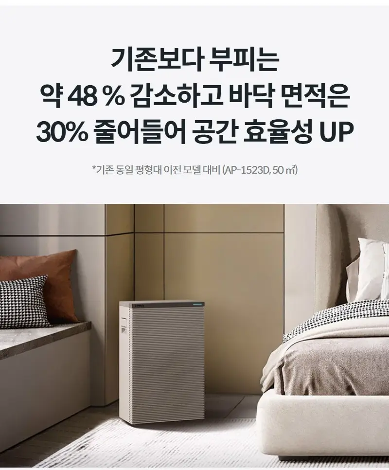 코웨이 스퀘어핏 공기청정기 15평 상세 15