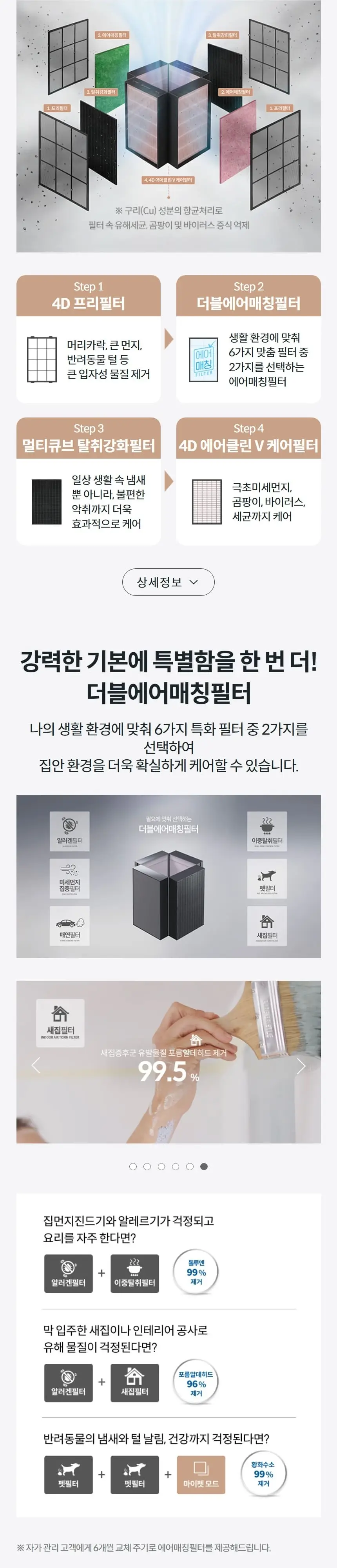 코웨이 노블 공기청정기 플러스 17평 상세 4