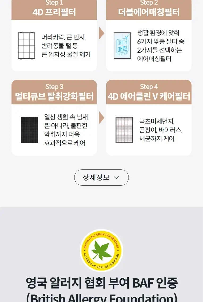 코웨이 노블 공기청정기2 (30평) 상세 3