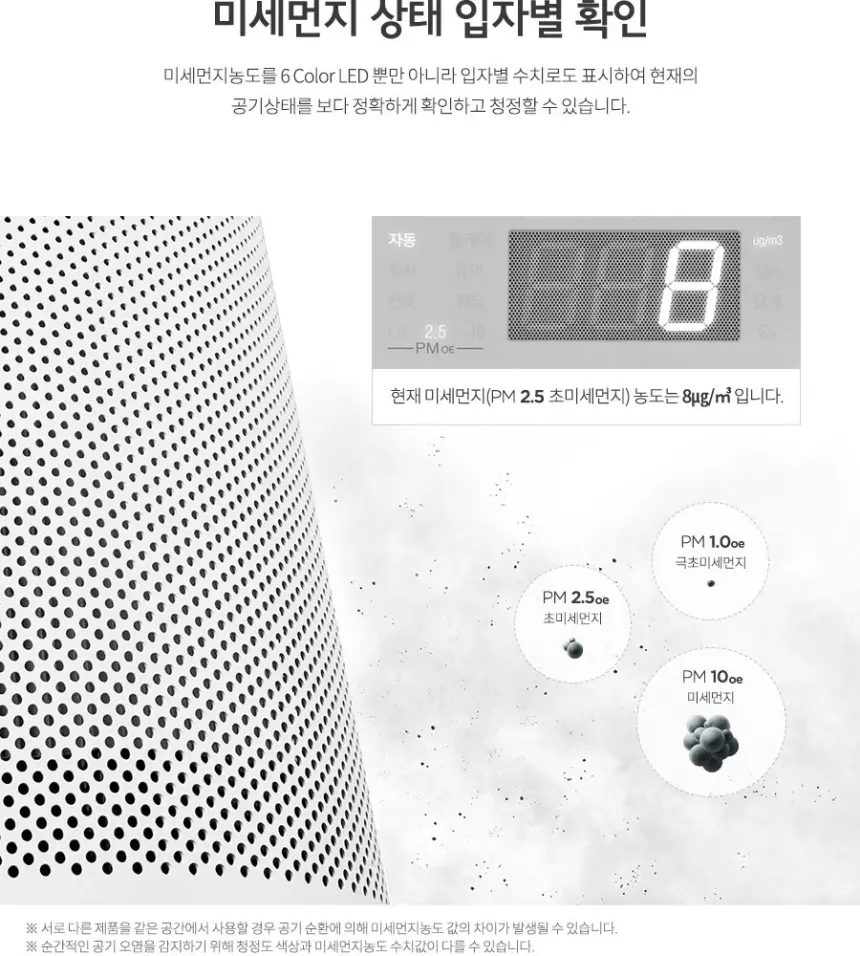 쿠쿠 W8200 타워형 공기청정기 상세 7