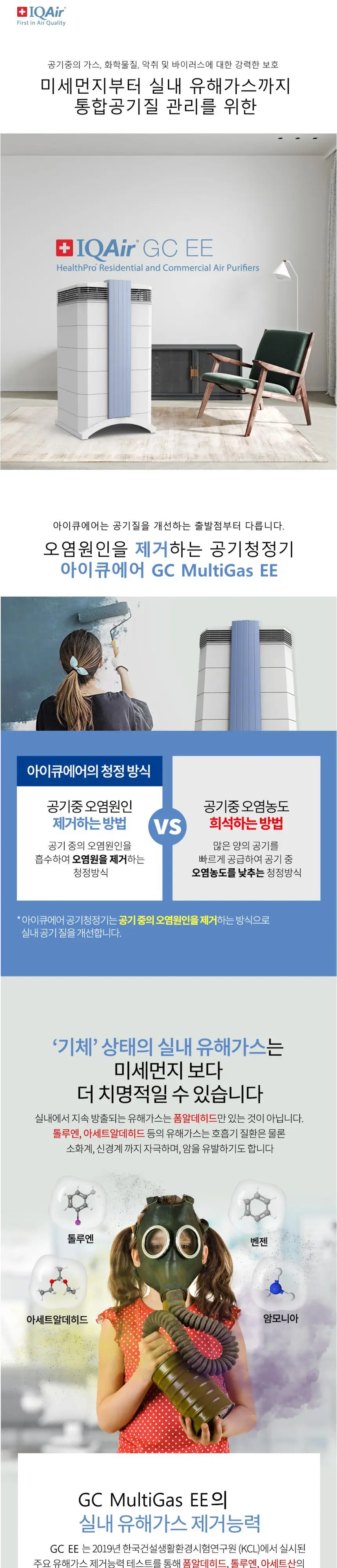 아이큐에어 GC 멀티가스 EE 공기청정기 상세 1