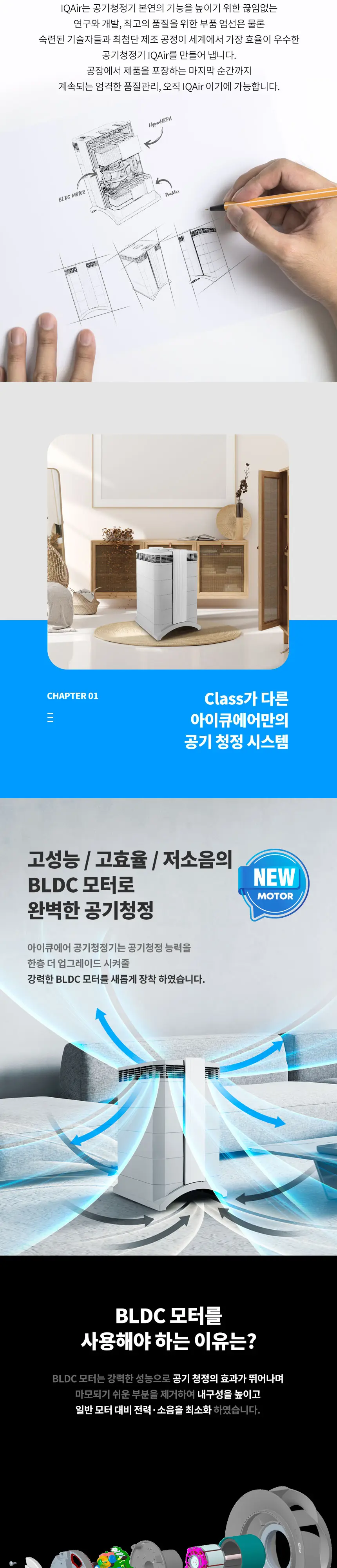 아이큐에어 BLDC 헬스프로 공기청정기렌탈 17평 상세 2