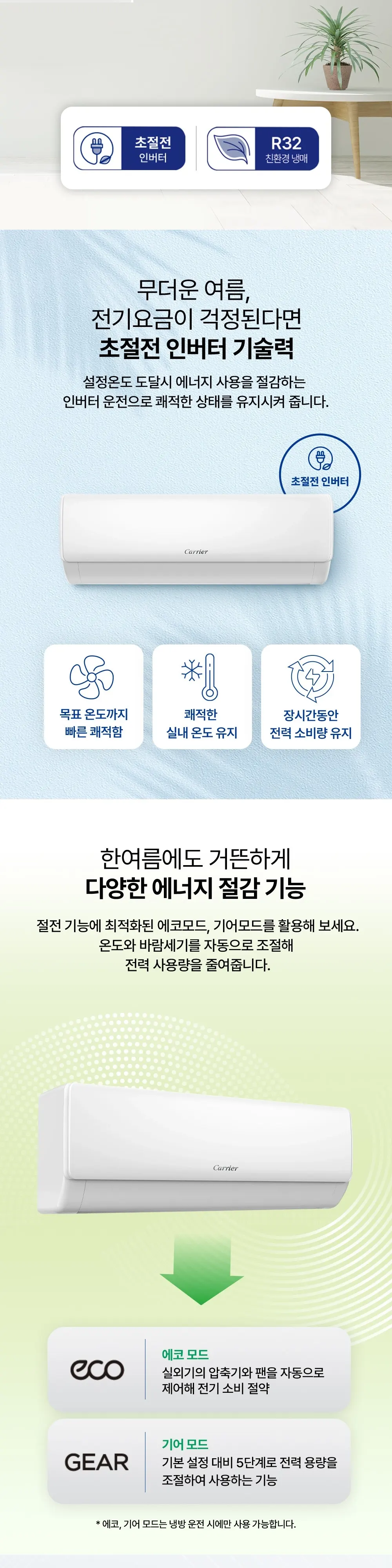 오텍캐리어 캐리어 냉방기 벽걸이 스탠다드 16평 상세 2