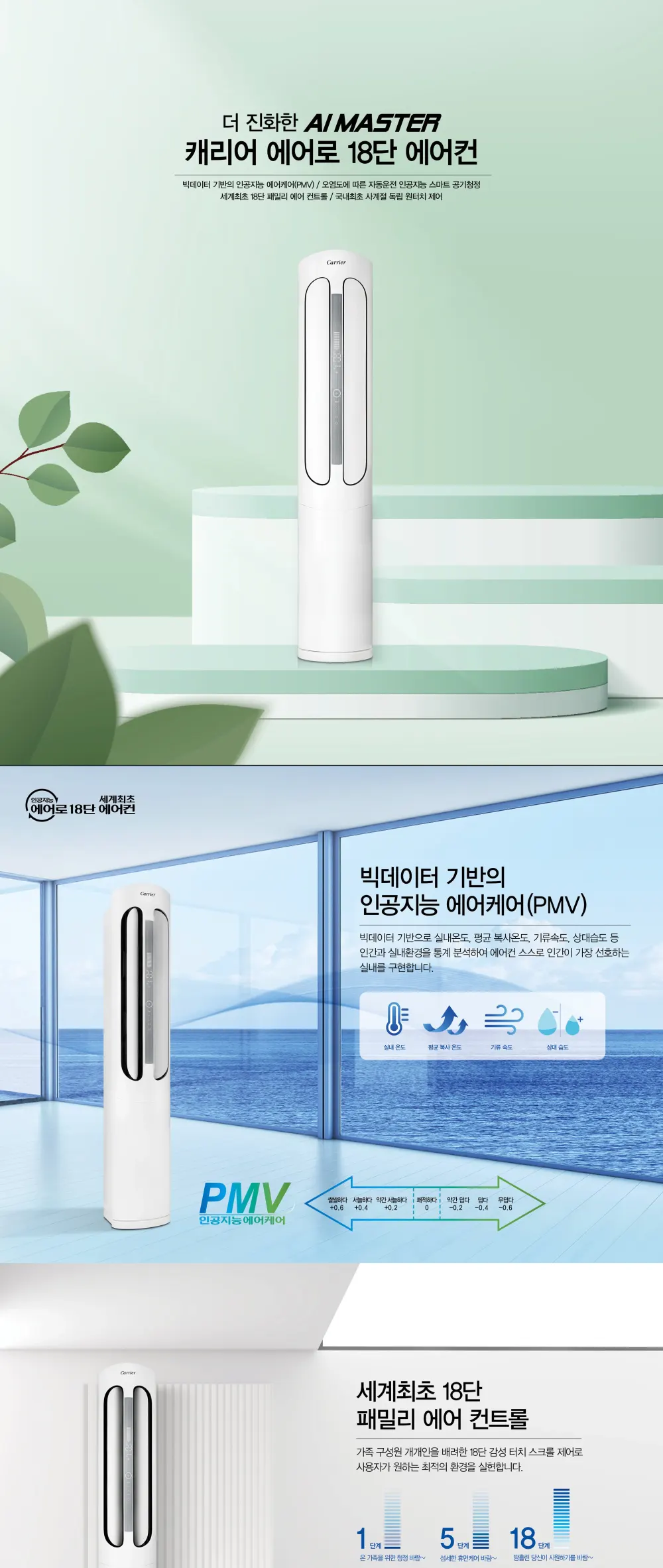 오텍캐리어 캐리어 냉방기 에어로X 스탠다드 16평 스탠드 에어컨 단상 상세 1