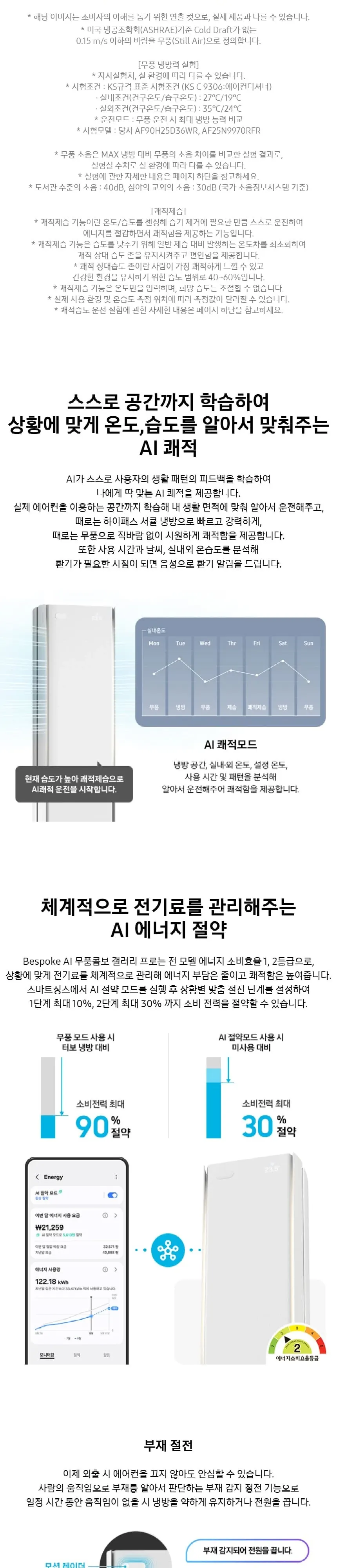 삼성 비스포크 AI 무풍갤러리 에어컨 AF90H19D38WS 상세 5
