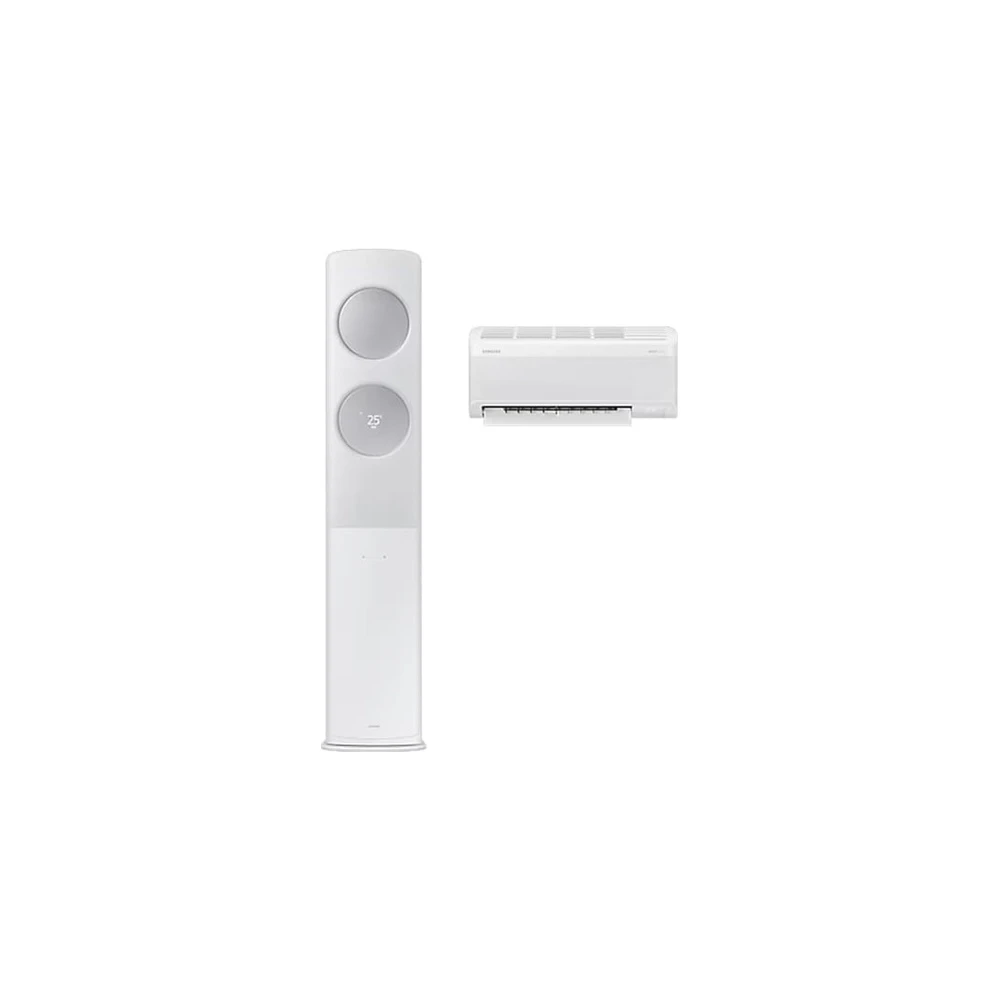 삼성 비스포크 AI 무풍 클래식 2in1 에어컨 AF70F19D24IR1S 19평형+6평형 화이트실버