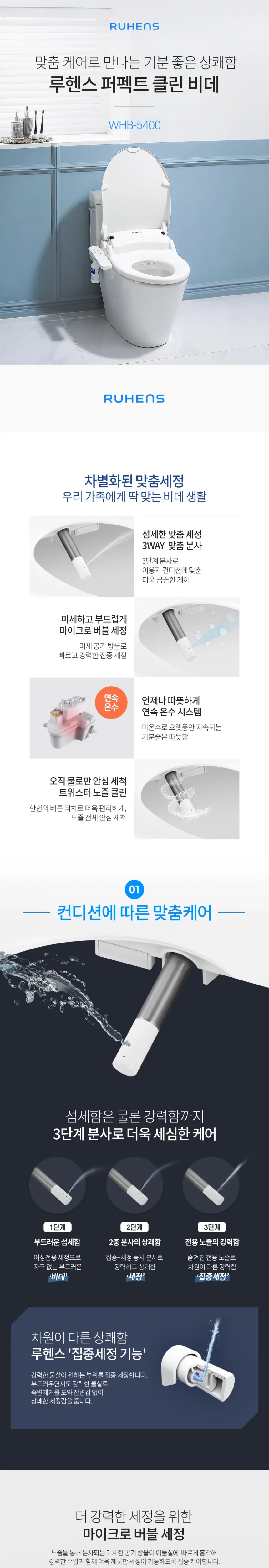 루헨스 퍼펙트 클린 비데 상세 1