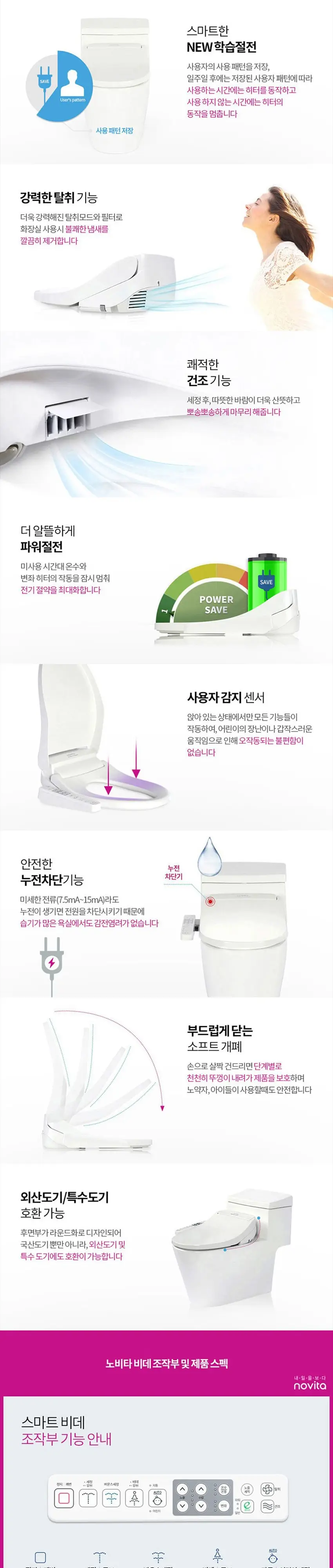 노비타 스마트비데 상세 3
