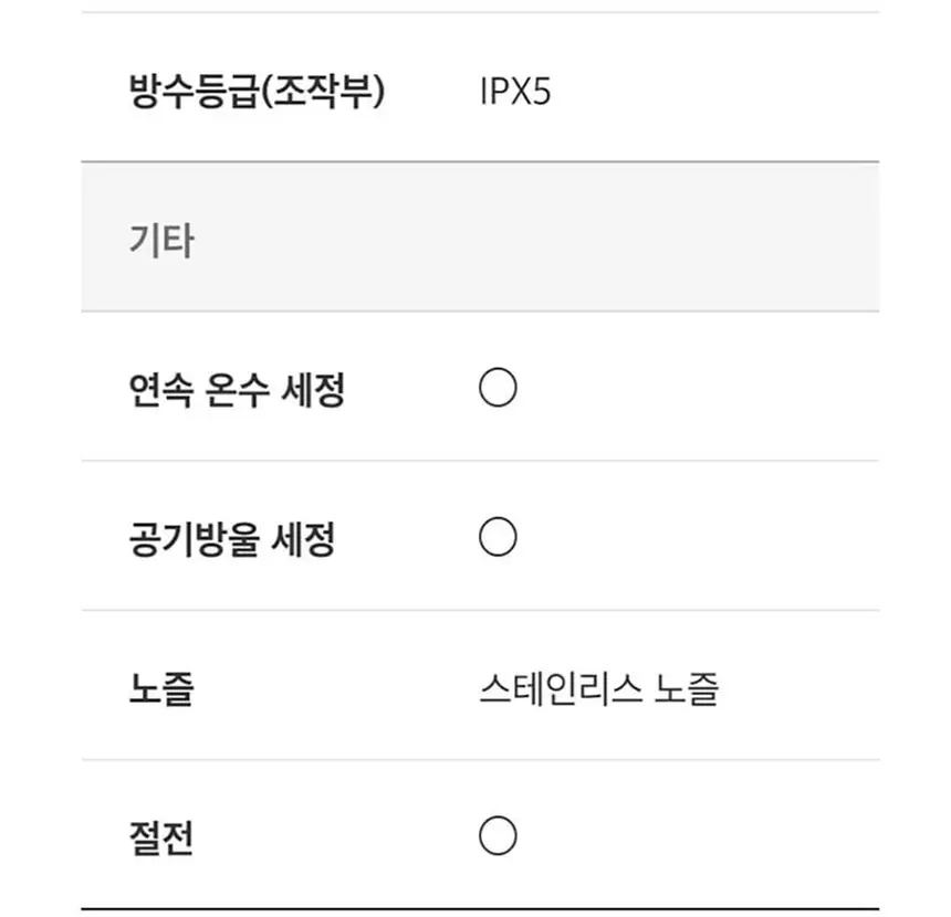 노비타 스마트비데 BD-MCS4-03SB 화이트 상세 11