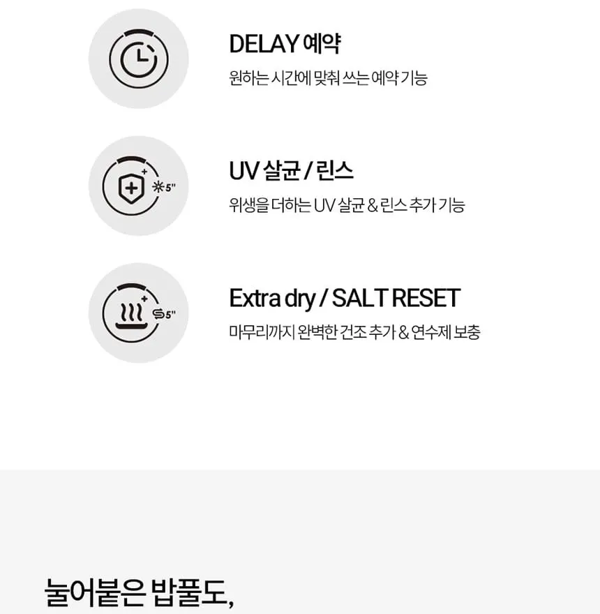 하이얼 자동문열림 식기세척기 6인용 화이트 상세 23