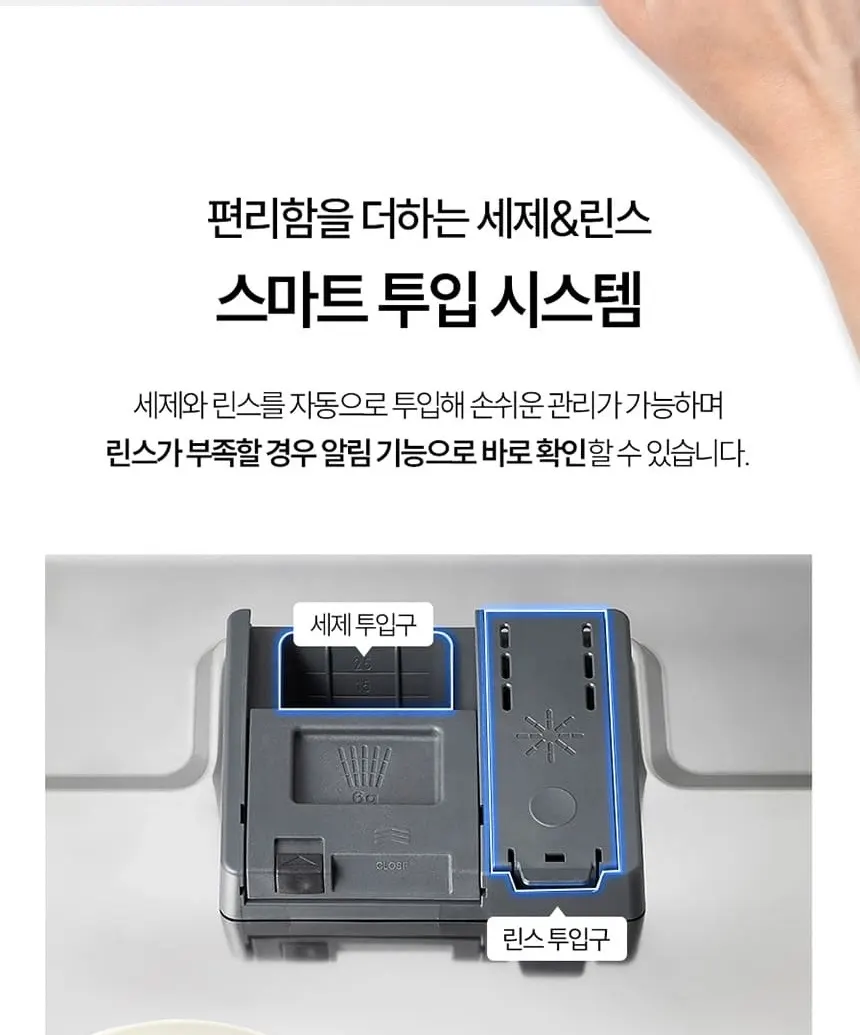 하이얼 자동문열림 식기세척기 6인용 화이트 상세 25