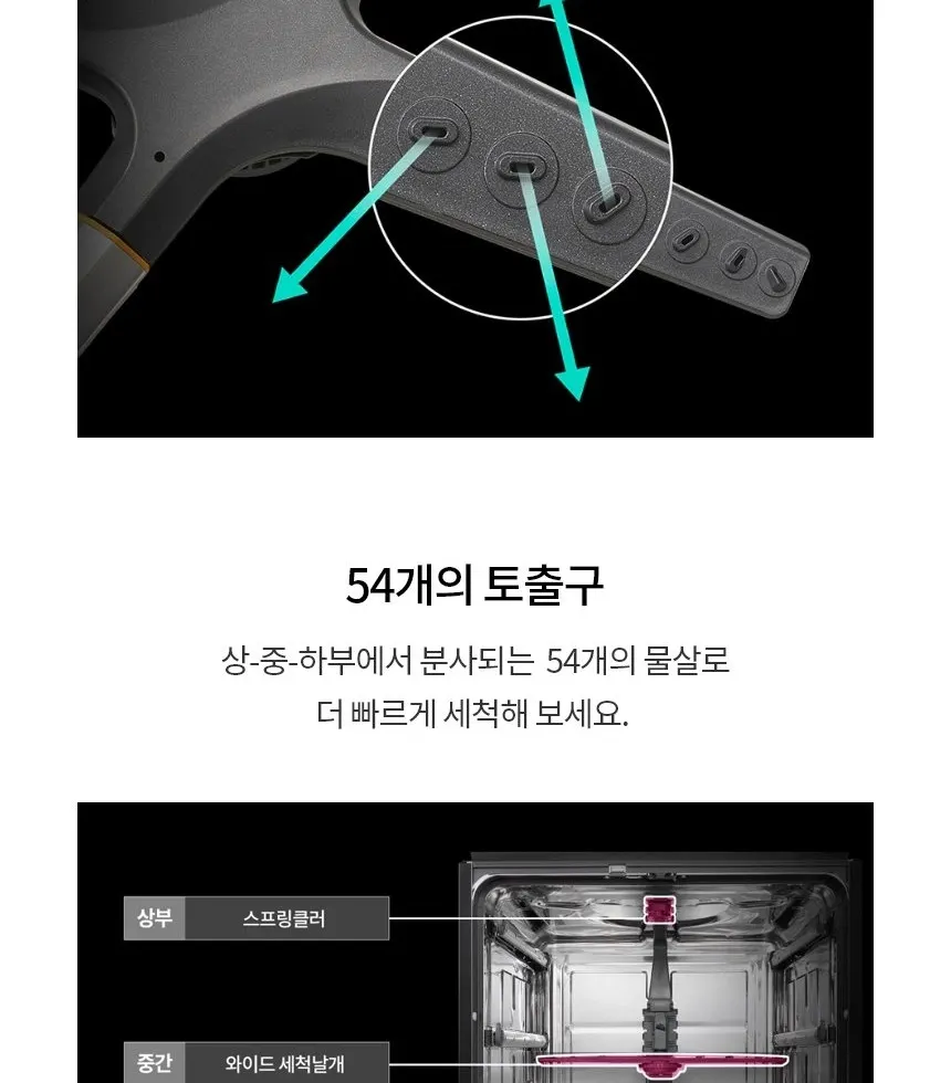 LG 디오스 오브제컬렉션 식기세척기 14인용 DFE5BGE 상세 16