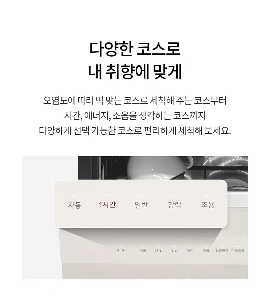 LG 디오스 오브제컬렉션 식기세척기 14인용 DUE6BGLE 상세 35