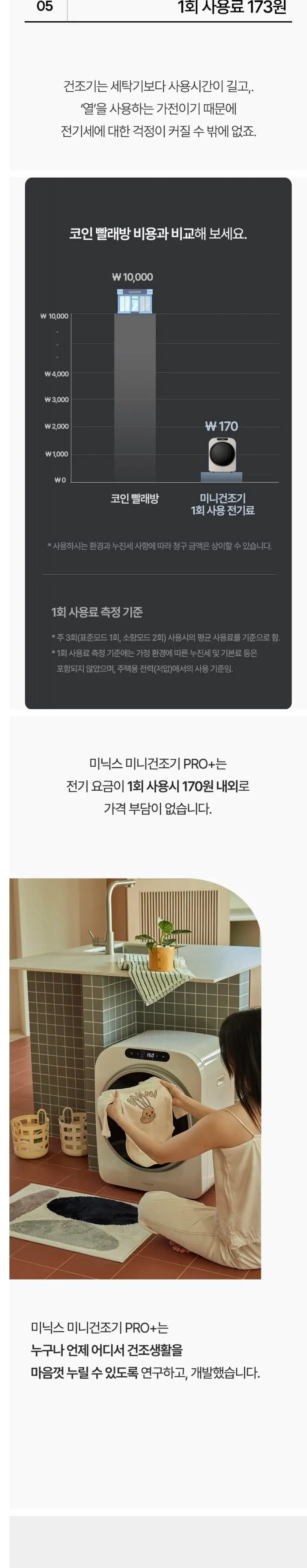 미닉스 미니건조기 PRO 플러스 3.5kg (그레이지) 상세 3