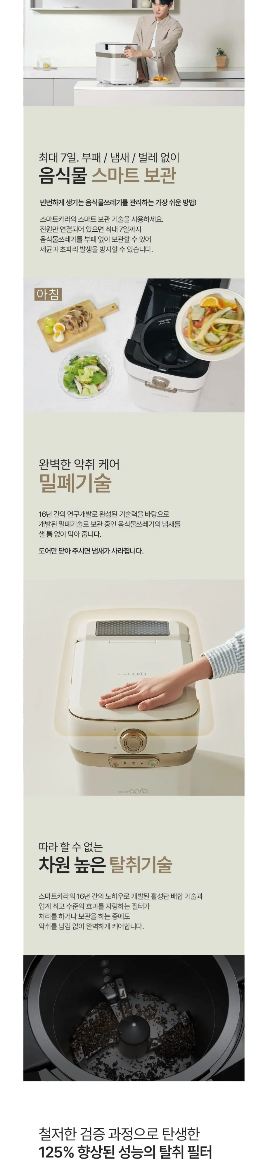 스마트카라 400Pro2 음식물처리기 2L 상세 5