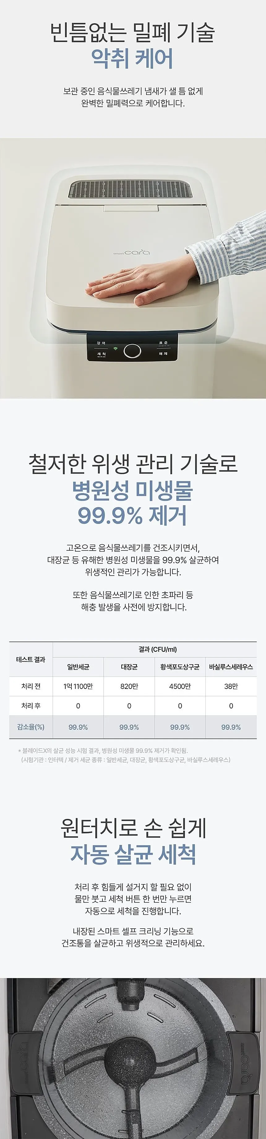 스마트카라 음식물처리기 SC-D0404-A SW 스노우화이트 상세 12