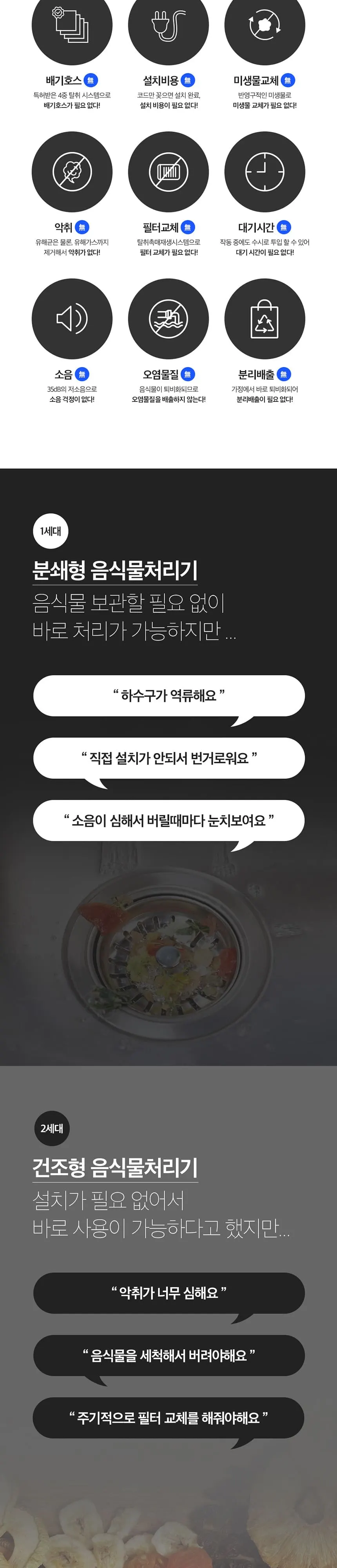 지엘플러스 음식물처리기 GL-005LW 화이트 상세 2