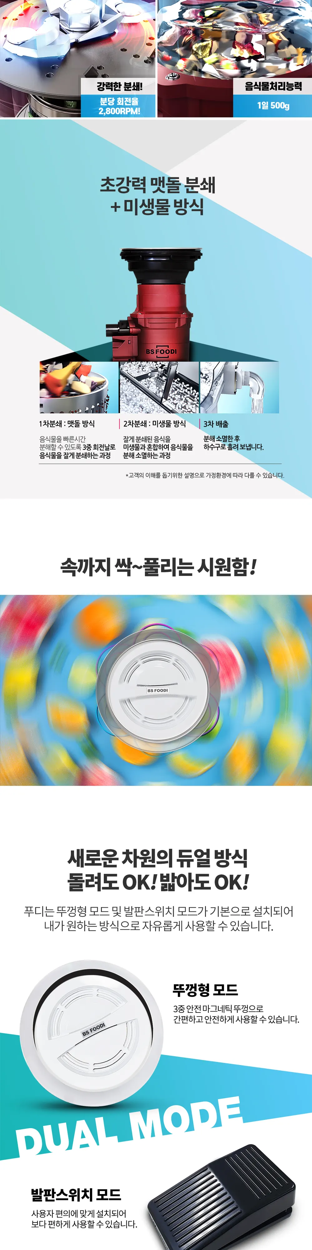 휴렉 비에스푸디 음식물처리기 상세 2