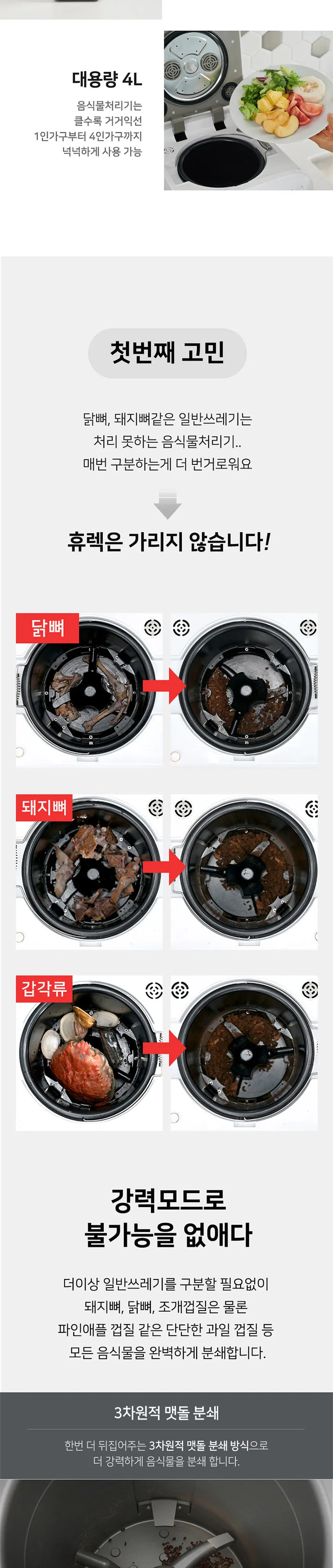 휴렉 히트 음식물 처리기 상세 4