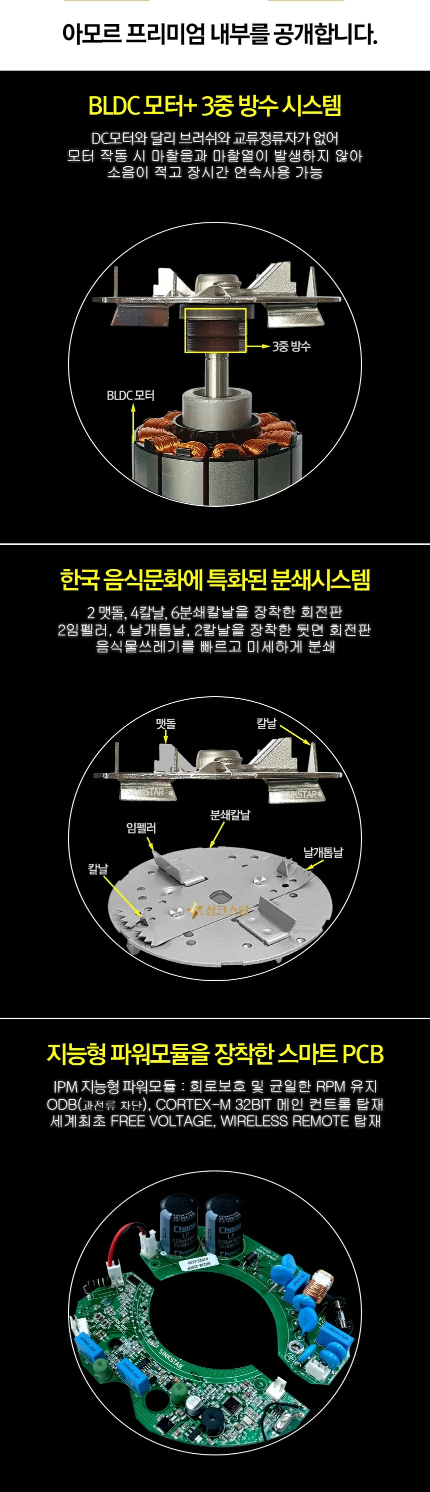 싱크스타 아모르 음식물 처리기 상세 4