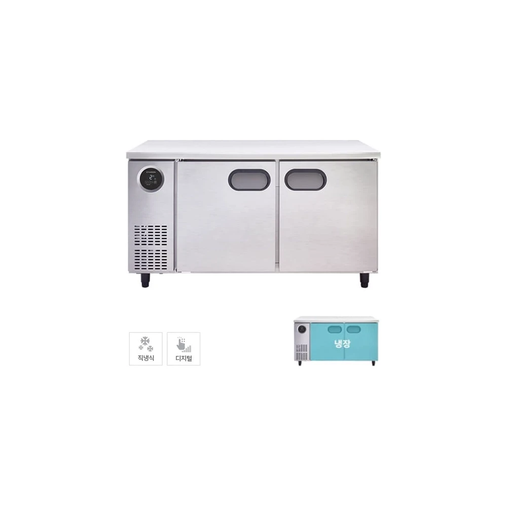 스타리온 직냉식 1500 테이블 냉장고 366L (내부스텐) SR-T15BAR