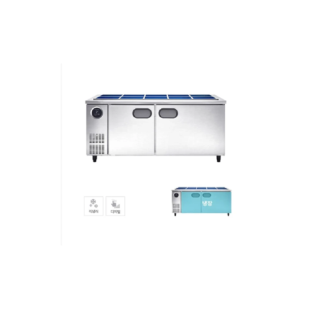 스타리온 직냉식 1800 반찬 냉장고 497L (내부스텐) SR-V18EIEMC