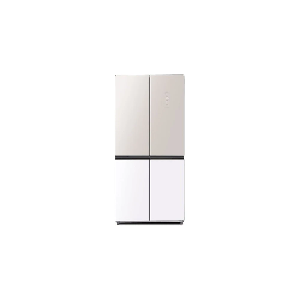 하이얼 글램글라스 4도어 냉장고 433L 베이지&글램 화이트