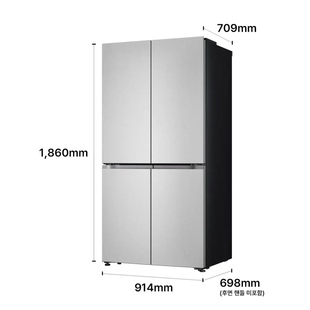 LG 디오스 AI 오브제컬렉션 냉장고 Fit & Max G646SVV031 상세 1