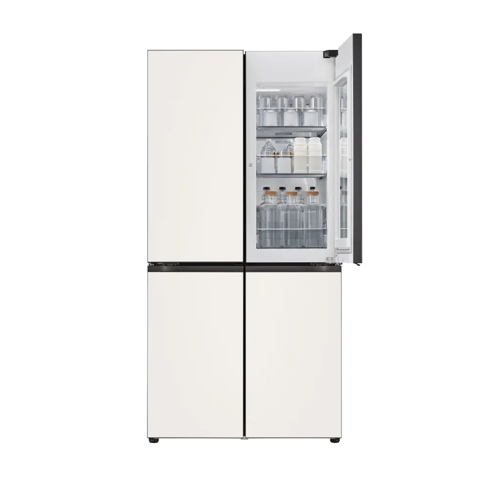 LG 디오스 AI 오브제컬렉션 STEM 베이직 냉장고 (노크온 더블매직스페이스) M876GBB582 상세 4