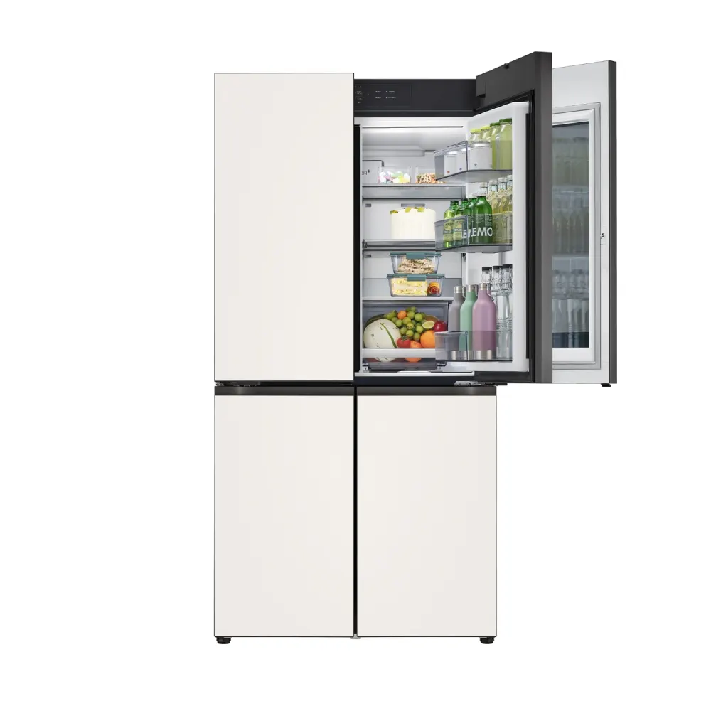 LG 디오스 AI 오브제컬렉션 STEM 베이직 냉장고 (노크온 더블매직스페이스) M876GBB582 상세 5