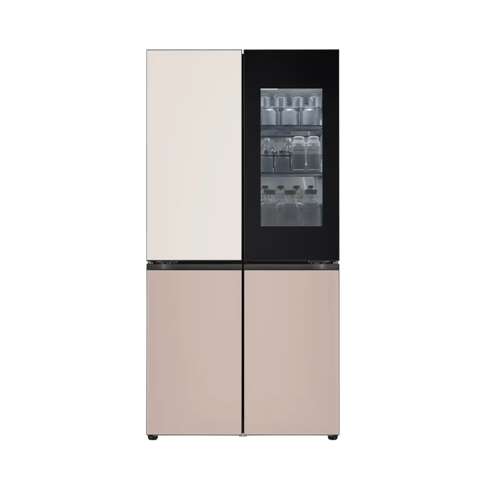 LG 디오스 AI 오브제컬렉션 STEM 베이직 냉장고 (노크온 더블매직스페이스) M876GGA582S 상세 1