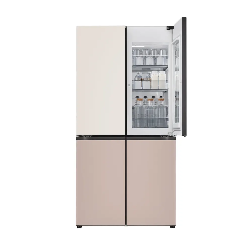 LG 디오스 AI 오브제컬렉션 STEM 베이직 냉장고 (노크온 더블매직스페이스) M876GGA582S 상세 4
