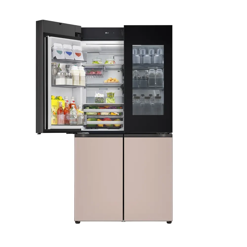 LG 디오스 AI 오브제컬렉션 STEM 베이직 냉장고 (노크온 더블매직스페이스) M876GGA582S 상세 6