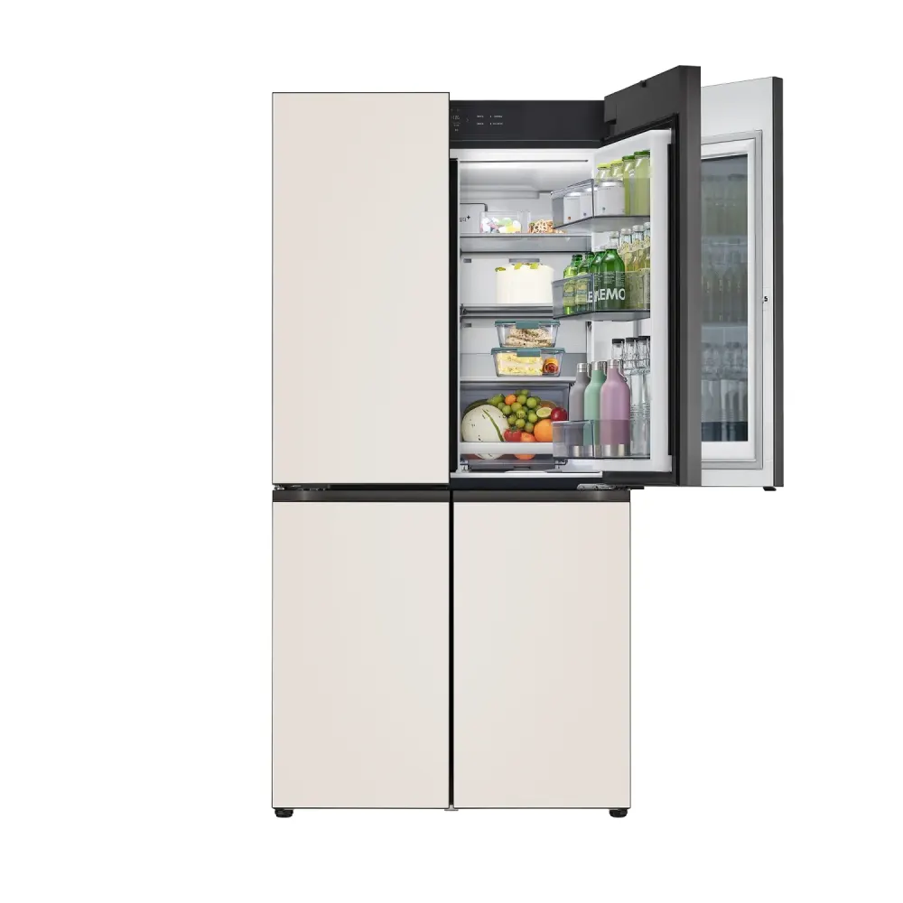 LG 디오스 AI 오브제컬렉션 STEM 베이직 냉장고 (노크온 더블매직스페이스) M876GGG582S 상세 5