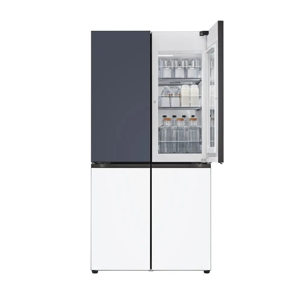 LG 디오스 AI 오브제컬렉션 STEM 베이직 냉장고 (노크온 더블매직스페이스) M876MNQ582S 상세 4