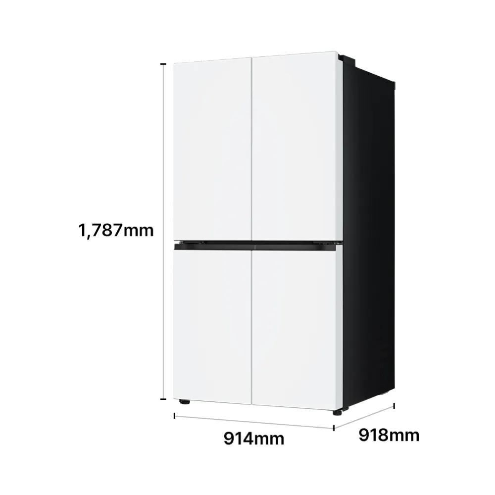 LG 디오스 AI 오브제컬렉션 STEM 베이직 냉장고 T876MQQ041 상세 1