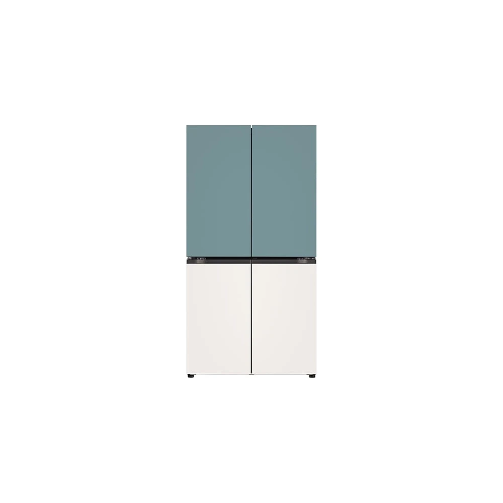 LG DIOS 오브제컬렉션 베이직 매직스페이스 냉장고 클레이 민트+베이지 870L