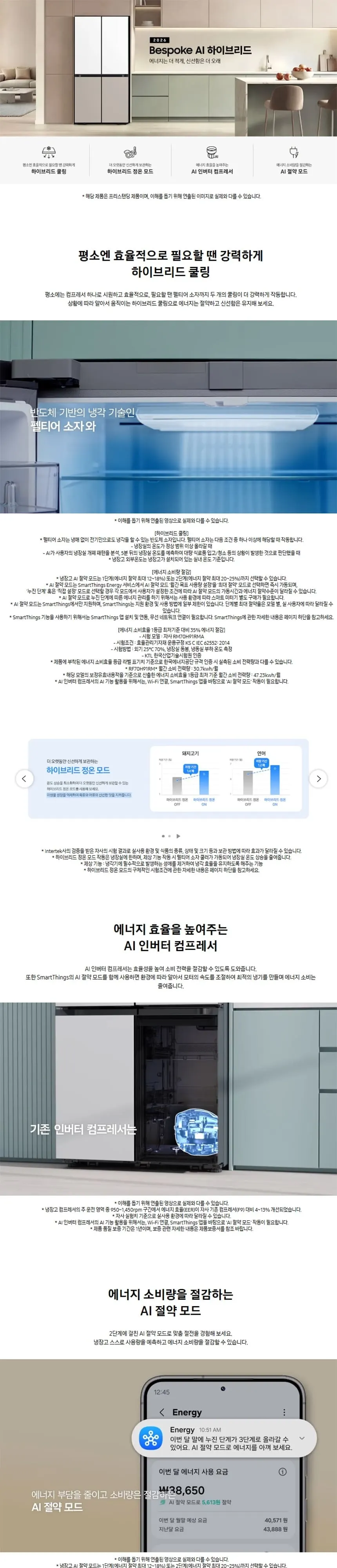 삼성 냉장고 901L RM70H91RMXJ 새틴 화이트 상세 1
