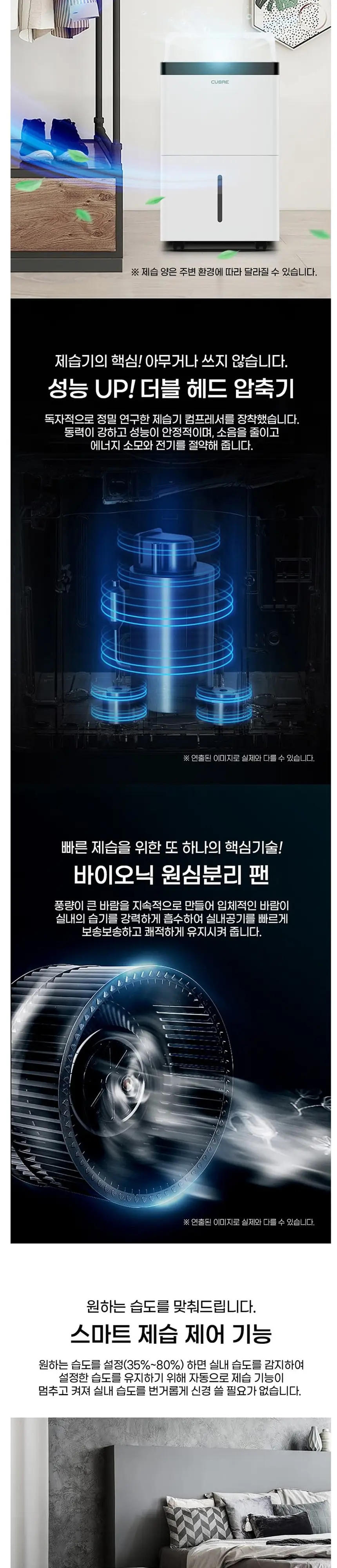 쿠오레 제습기 CDH-60P 화이트 상세 3
