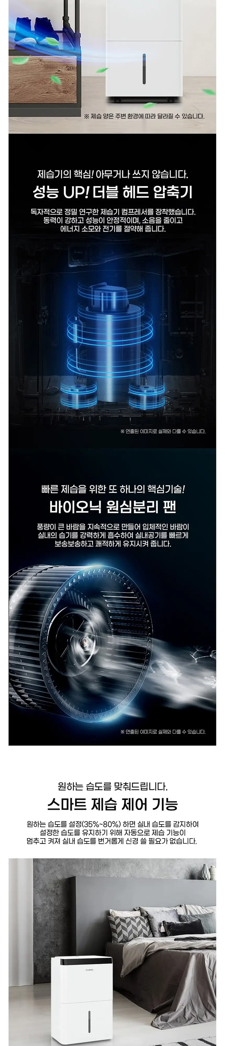 쿠오레 제습기 CDH-60 화이트 상세 3