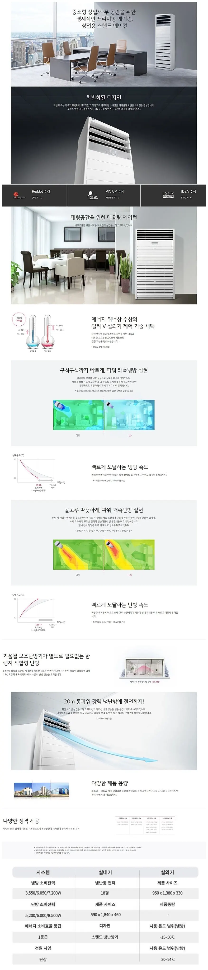 LG (1등급) 냉난방기 스탠드 18평 상세 1